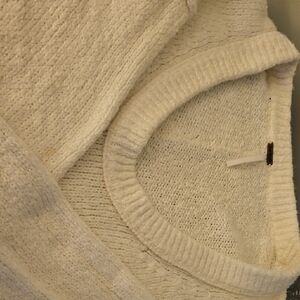 Free People Ivory Knit Sweater